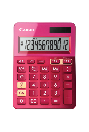 Calculatrice de bureau CANON LS-123K-MPK / Rose