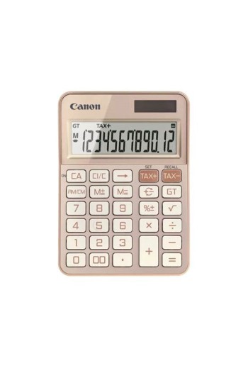 Calculatrice de Bureau Canon KS-125KB Rose - Design Élégant et Performances Fiables