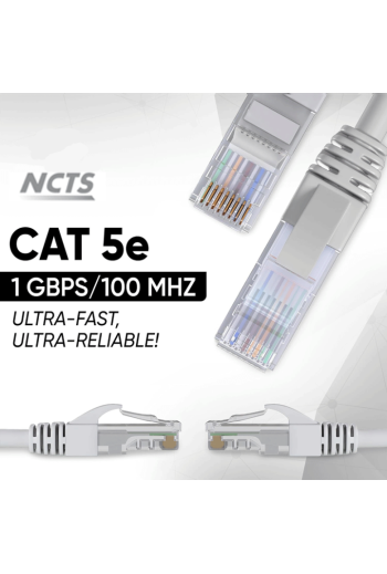 CABLE RESEAU NCTS UTP CAT 5e SURMOULÉ (1.5 m)