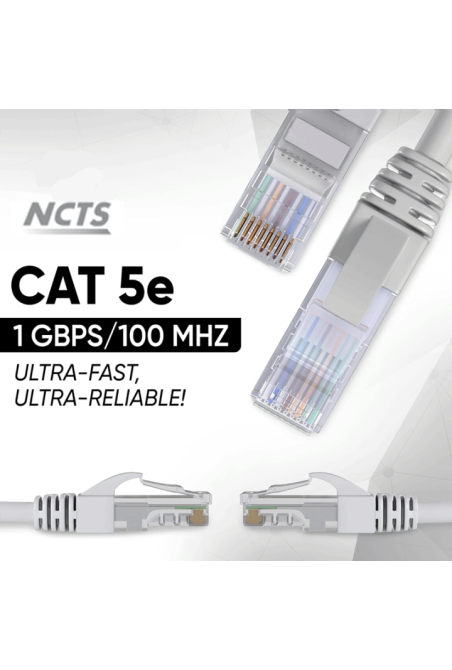 CABLE RESEAU NCTS UTP CAT 5e SURMOULÉ (1.5 m)