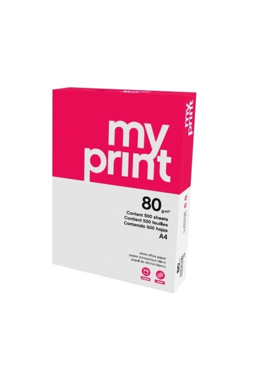 RAME DE PAPIER BLANC A4 MY PRINT- 80GR RAME DE PAPIER BLANC A4 MY PRINT- 80GR