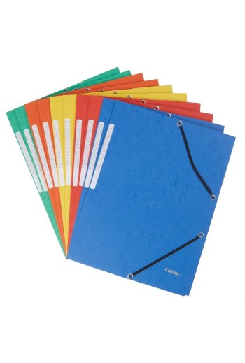 Lot de 10 Chemise à 3 rabats Exacompta -5Couleurs