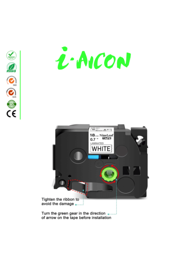 RUBAN BROTHER ADAPTABLE TZE241 Aicon (NOIR/BLANC)