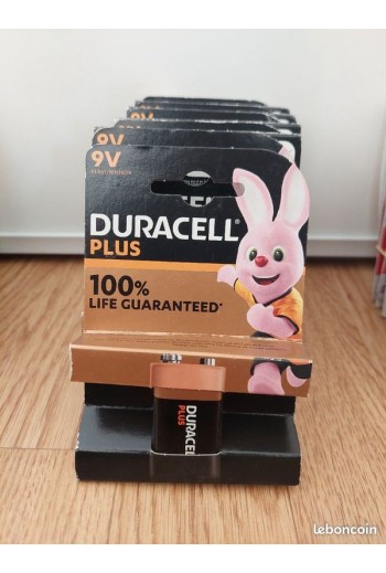 Pile Alcaline 9V / 6LR61 Duracell Plus - Bricolage