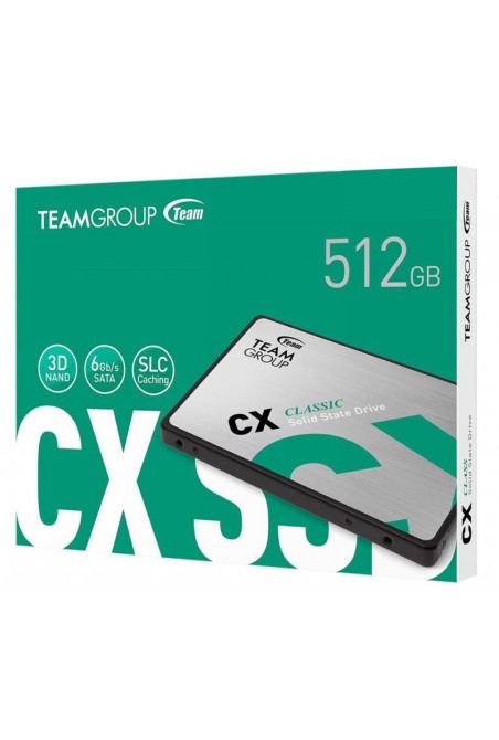 Disque SSD Interne TeamGroup CX2 512 Go 2.5" SATA III