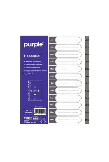 Jeux d’intercalaires en PP Numérique (31 Positions)