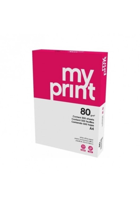 RAME DE PAPIER BLANC A4 MY PRINT- 80GR